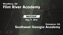 Matchup: Flint River Academy vs. Southwest Georgia Academy  2016