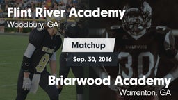 Matchup: Flint River Academy vs. Briarwood Academy  2016