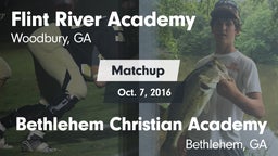 Matchup: Flint River Academy vs. Bethlehem Christian Academy  2016