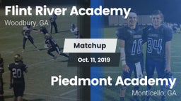 Matchup: Flint River Academy vs. Piedmont Academy  2019