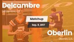 Matchup: Delcambre vs. Oberlin  2017