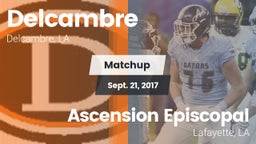 Matchup: Delcambre vs. Ascension Episcopal  2017