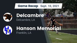 Recap: Delcambre  vs. Hanson Memorial  2021