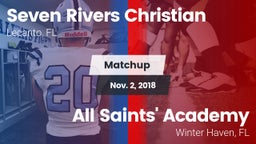 Matchup: Seven Rivers Christi vs. All Saints' Academy  2018