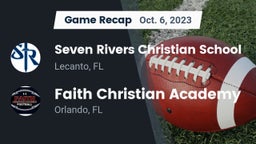 Recap: Seven Rivers Christian School vs. Faith Christian Academy 2023
