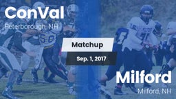 Matchup: ConVal vs. Milford  2017