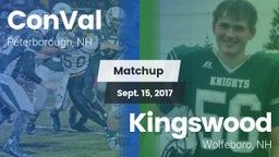 Matchup: ConVal vs. Kingswood  2017