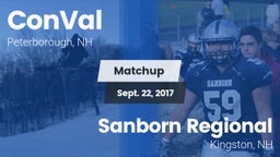 Matchup: ConVal vs. Sanborn Regional  2017
