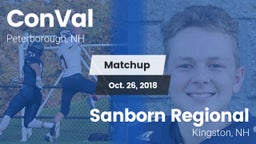 Matchup: ConVal vs. Sanborn Regional  2018