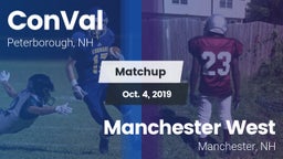 Matchup: ConVal vs. Manchester West  2019