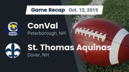 Recap: ConVal  vs. St. Thomas Aquinas  2019