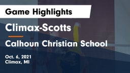 ******-Scotts  vs Calhoun Christian School Game Highlights - Oct. 6, 2021