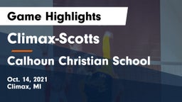 ******-Scotts  vs Calhoun Christian School Game Highlights - Oct. 14, 2021