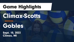 ******-Scotts  vs Gobles  Game Highlights - Sept. 10, 2022