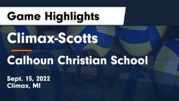 ******-Scotts  vs Calhoun Christian School Game Highlights - Sept. 15, 2022