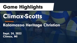 ******-Scotts  vs Kalamazoo Heritage Christian Game Highlights - Sept. 24, 2022