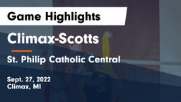 ******-Scotts  vs St. Philip Catholic Central  Game Highlights - Sept. 27, 2022