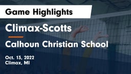 ******-Scotts  vs Calhoun Christian School Game Highlights - Oct. 13, 2022