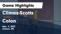 ******-Scotts  vs Colon  Game Highlights - Nov. 2, 2022