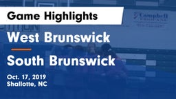 West Brunswick  vs South Brunswick  Game Highlights - Oct. 17, 2019