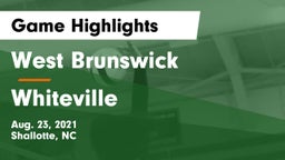 West Brunswick  vs Whiteville  Game Highlights - Aug. 23, 2021
