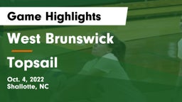West Brunswick  vs Topsail  Game Highlights - Oct. 4, 2022