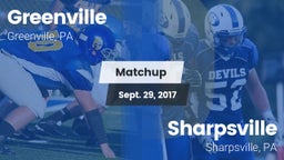 Matchup: Greenville vs. Sharpsville  2017