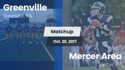 Matchup: Greenville vs. Mercer Area   2017