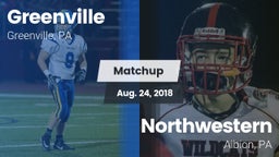 Matchup: Greenville vs. Northwestern  2018