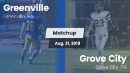 Matchup: Greenville vs. Grove City  2018