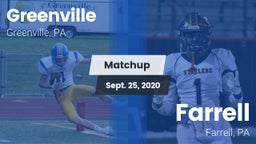 Matchup: Greenville vs. Farrell  2020