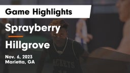 Sprayberry  vs Hillgrove  Game Highlights - Nov. 6, 2023