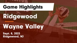Ridgewood  vs Wayne Valley  Game Highlights - Sept. 8, 2023