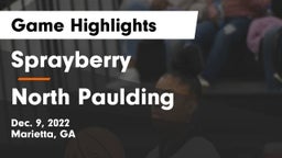 Sprayberry  vs North Paulding  Game Highlights - Dec. 9, 2022