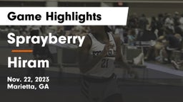Sprayberry  vs Hiram  Game Highlights - Nov. 22, 2023