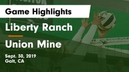 Liberty Ranch  vs Union Mine  Game Highlights - Sept. 30, 2019