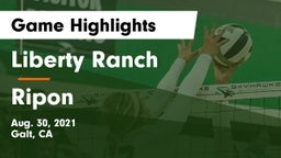 Liberty Ranch  vs Ripon Game Highlights - Aug. 30, 2021