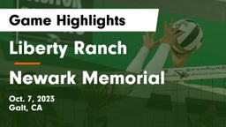 Liberty Ranch  vs Newark Memorial Game Highlights - Oct. 7, 2023