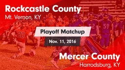 Matchup: Rockcastle County vs. Mercer County  2016