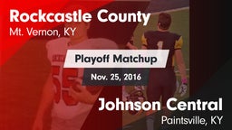 Matchup: Rockcastle County vs. Johnson Central  2016