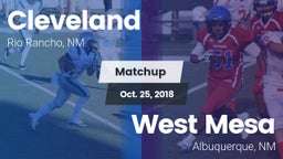 Matchup: Cleveland vs. West Mesa  2018