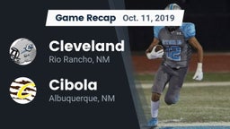 Recap: Cleveland  vs. Cibola  2019