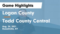 Logan County  vs Todd County Central  Game Highlights - Aug. 24, 2021