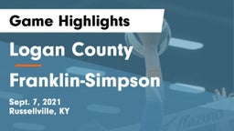 Logan County  vs Franklin-Simpson  Game Highlights - Sept. 7, 2021
