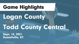 Logan County  vs Todd County Central  Game Highlights - Sept. 14, 2021