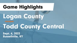 Logan County  vs Todd County Central  Game Highlights - Sept. 6, 2022