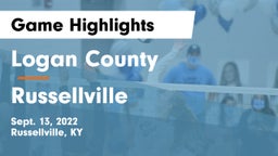 Logan County  vs Russellville  Game Highlights - Sept. 13, 2022