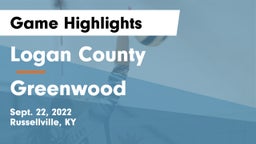 Logan County  vs Greenwood  Game Highlights - Sept. 22, 2022