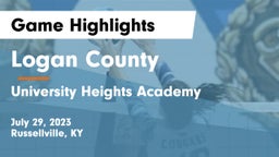 Logan County  vs University Heights Academy Game Highlights - July 29, 2023