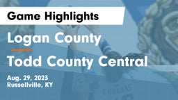 Logan County  vs Todd County Central  Game Highlights - Aug. 29, 2023